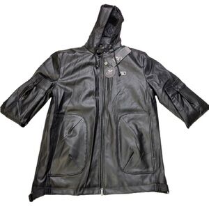 RC COLLECTION Italian Leather Jacket Size XL Made In Italy NEW 600$